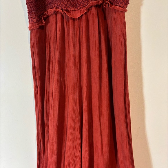 Blue Rain Size Small Jumpsuit Rust Color Summer Sleeveless Summer Casual - Picture 3 of 9